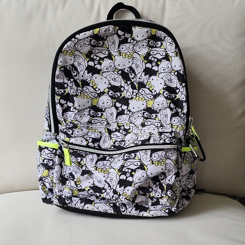Forever 21 Neon Green Hello Kitty Backpack 🎉
